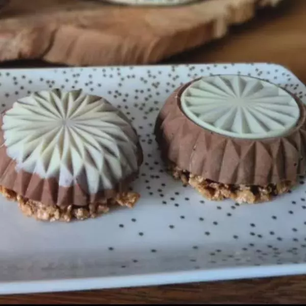 Mousse Poire chocolat en céramique