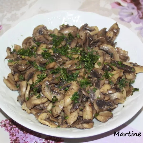 Champignons sautés sans cook'in