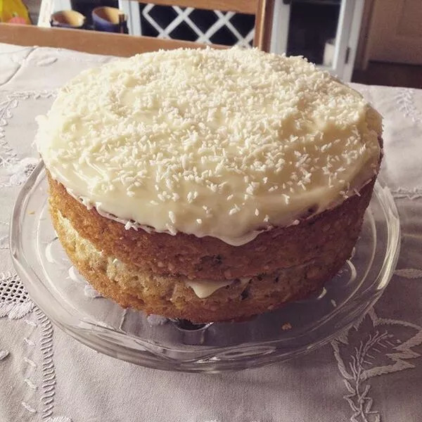 Gateau panais, Noix de cajou et coco