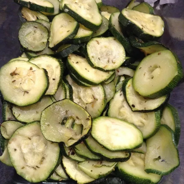 rondelles de courgettes grillées