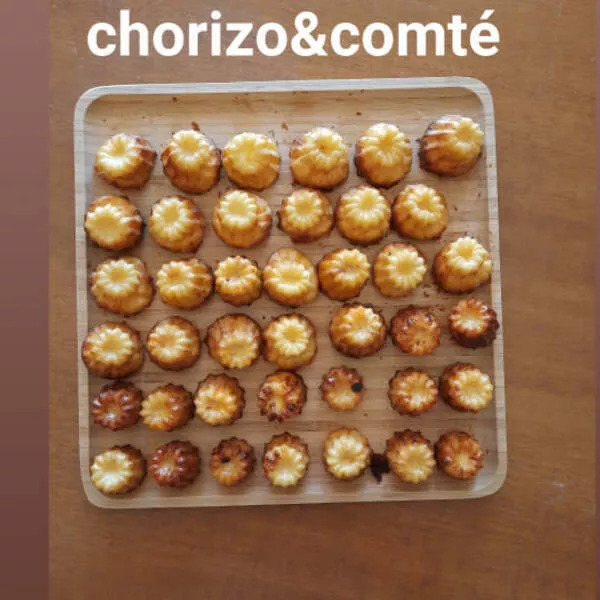 Cannelés au chorizo et comté