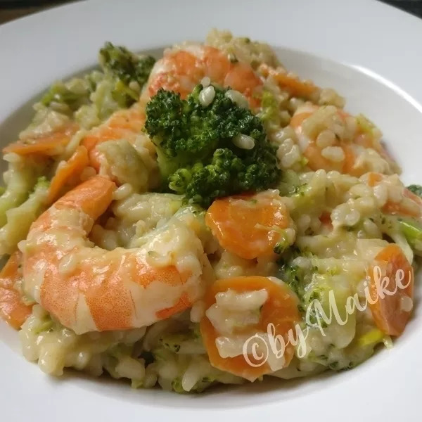 Risotto Gambas Légumes