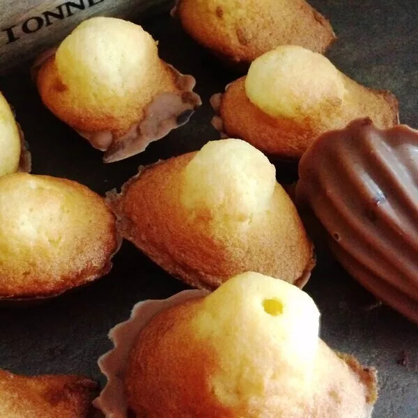 Madeleines Recette Lenôtre Citron et Coque Chocolat