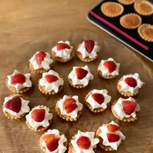 Mini tartelettes aux fraises