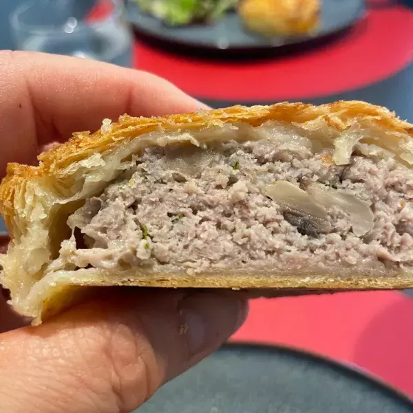 Tourte au veau et aux champignons