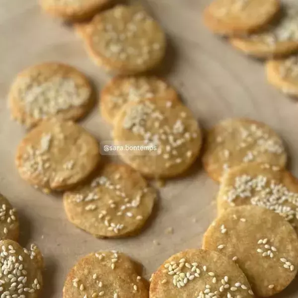 Sablés au miel graines de sésame