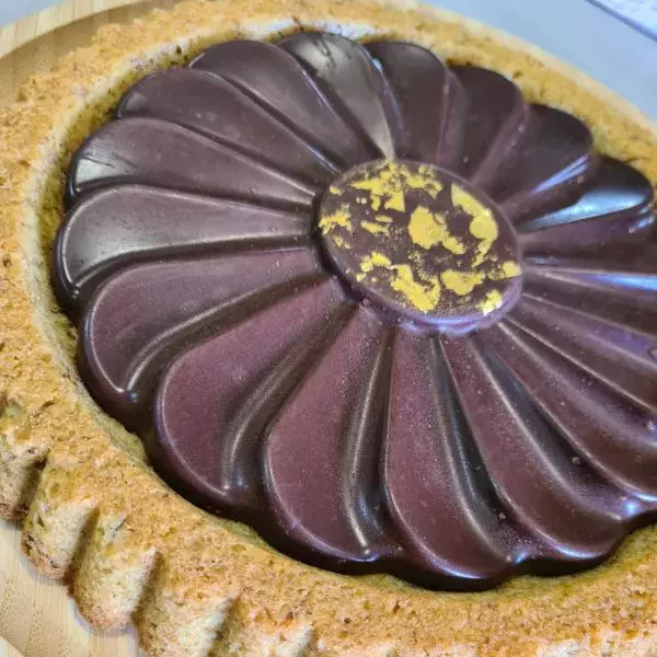 Cookie aux noix et sa ganache au chocolat