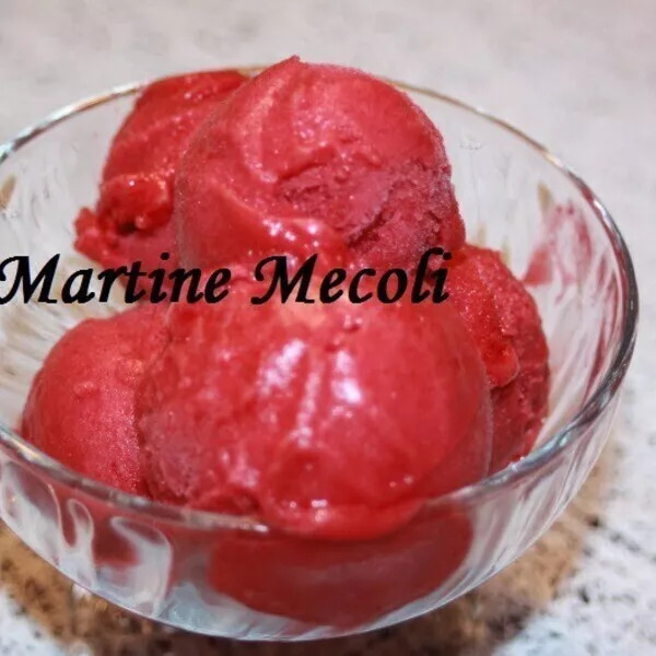 Mix pour sorbet à la framboise sans cook'in