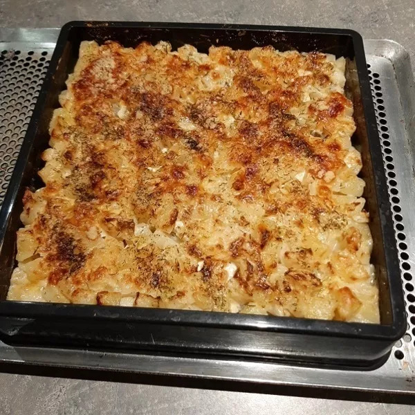 Gratin de jeunes navets au saumon et citron