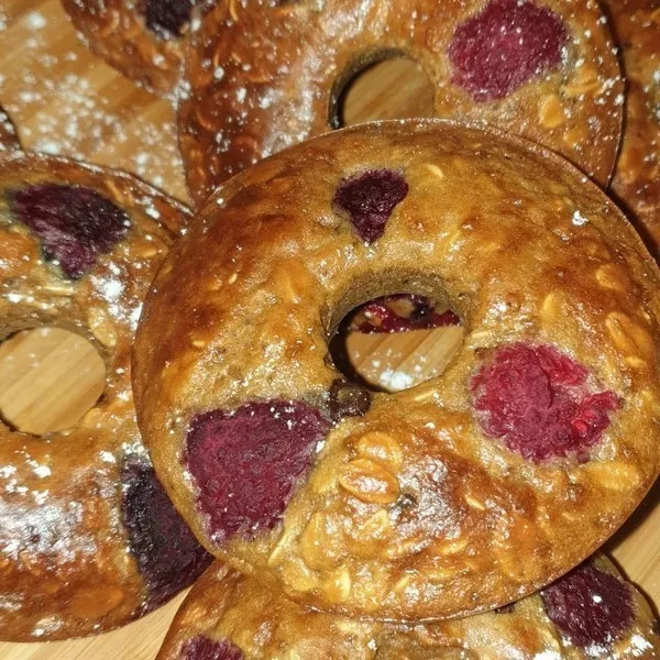 Donuts moelleux framboises chocolat Healthy