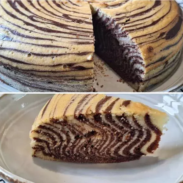 Gâteau marbré zébré 🦓