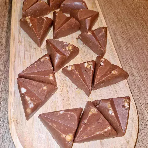 Triangles croustillants aux noisettes (adaptation d’une recette de Philippe Conticini)