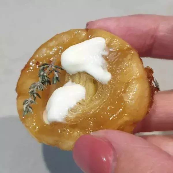 Mini tatin de poireau