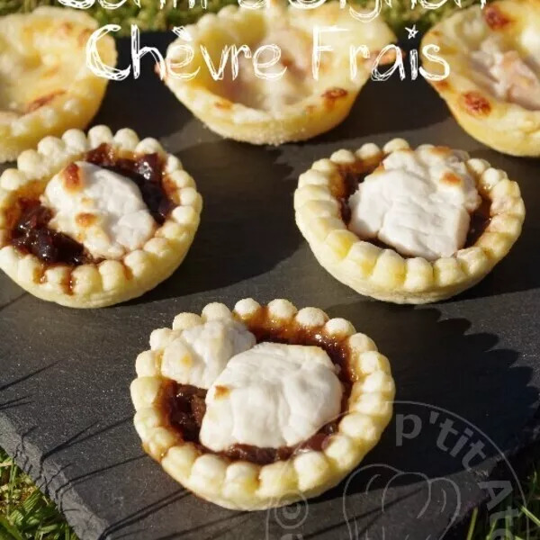 Mini Tartelettes Confit d’Oignon Chèvre Frais