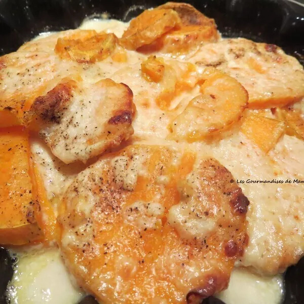 Gratin de patates douces (IG bas)