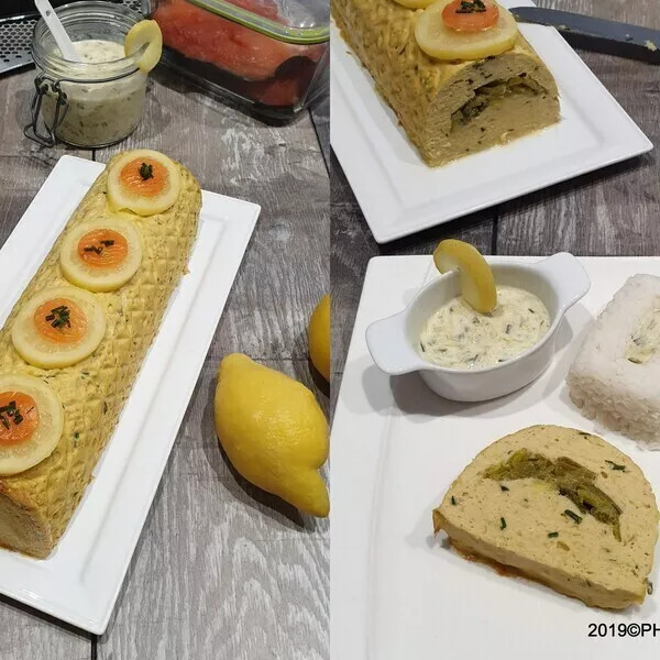 Terrine aux 2 saumons et poireaux