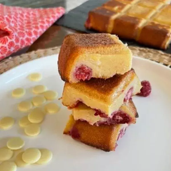 BROWNIE HEALTHY CHOCOLAT BLANC FRAMBOISES