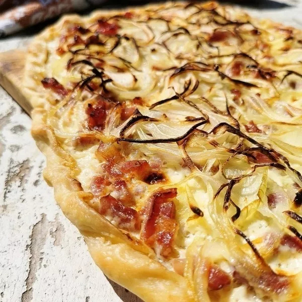 Pizza façon flammekueche