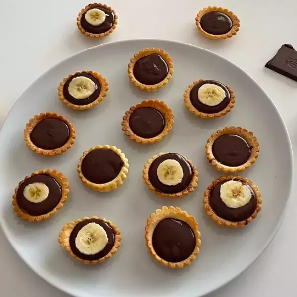 Mini tartelettes chocolat au lait 