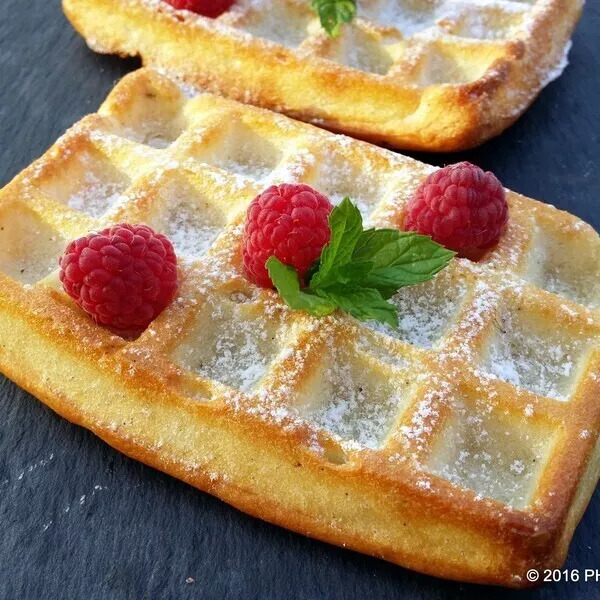 Gaufres au four sucrées 