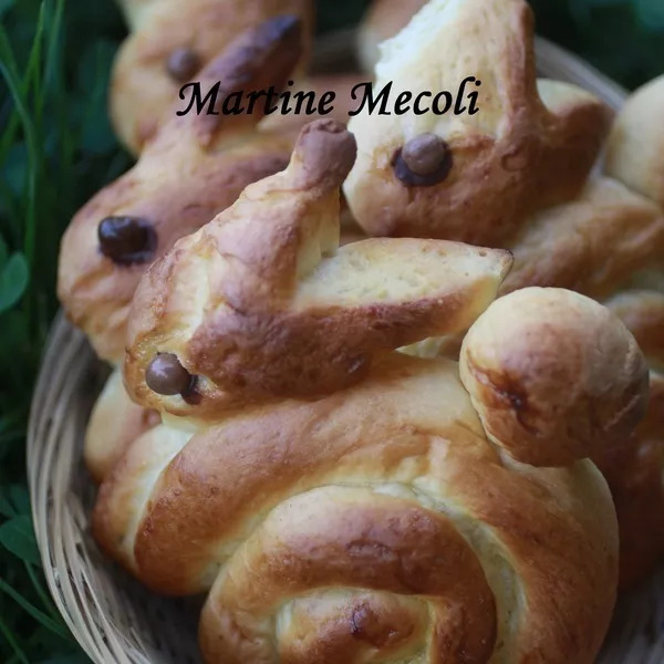 Petites brioches lapins de Pâques