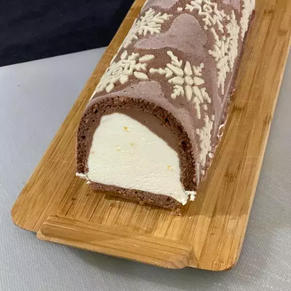 la bûche chocolat orange 