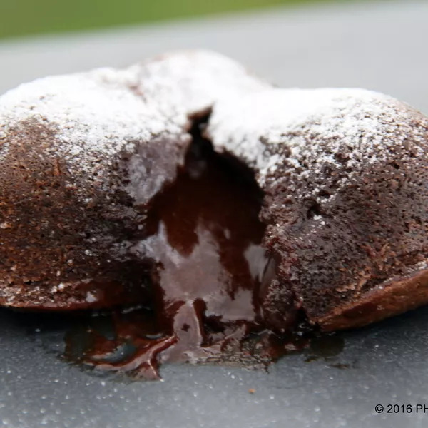 Cœurs coulants au chocolat