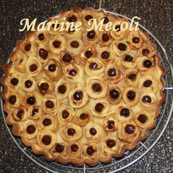 Tarte en fleurs de pommes 