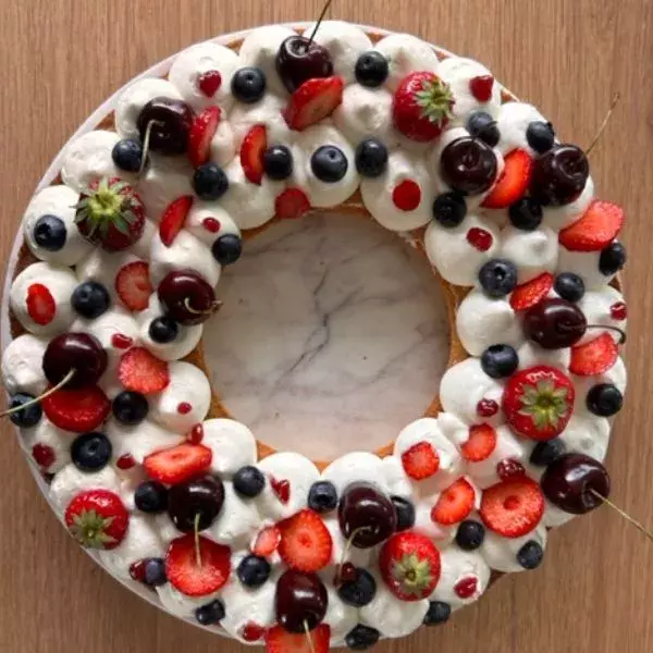 Tarte couronne fruits rouges