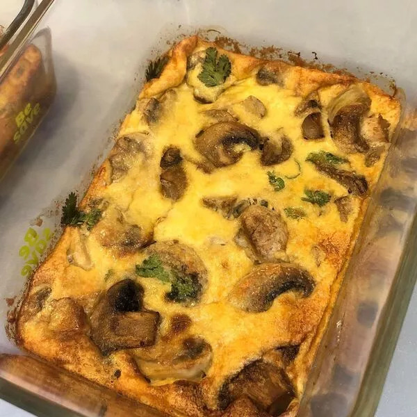 Clafoutis aux champignons au Be Save