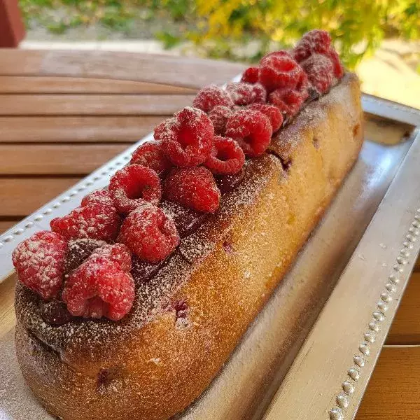 Gâteau framboises 