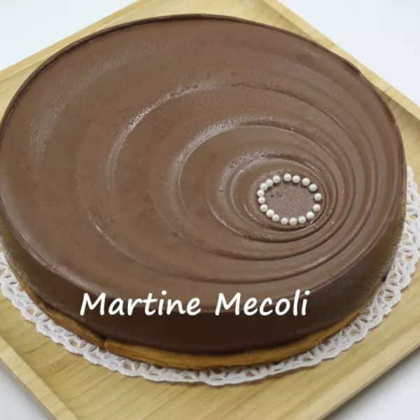 Entremets au chocolat sur sablé sans cook'in