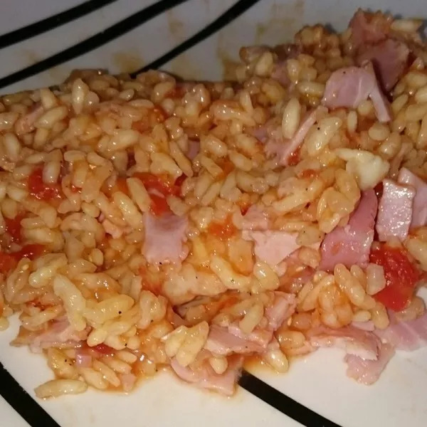 Risotto à la tomate et au parmesan