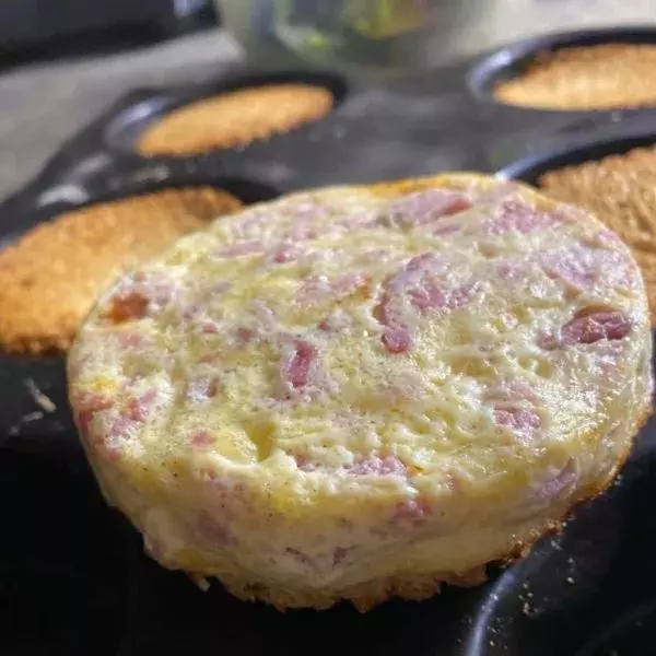 Croque quiche lardons-jambon