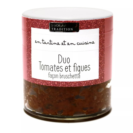 Duo de tomates et figue façon bruschetta 100g