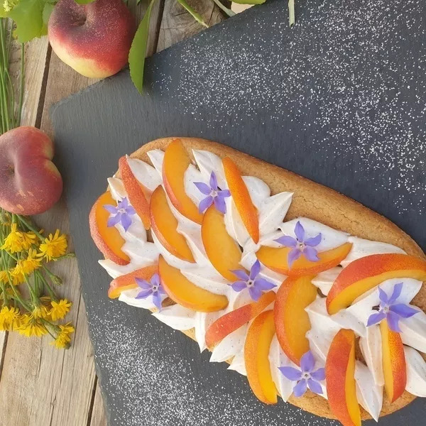 Sablé à la nectarine