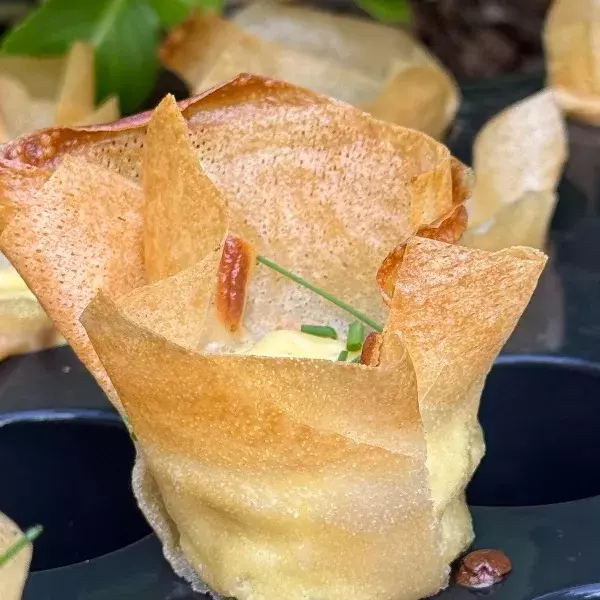 Les croustillants de brick au fromage frais