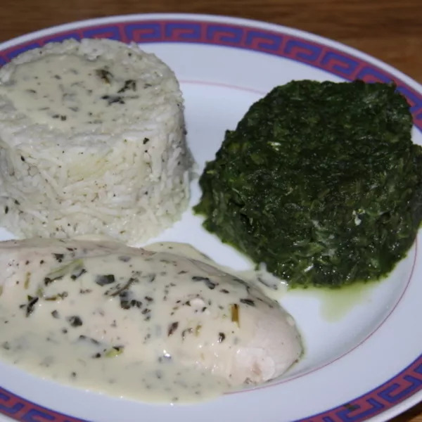 Escalopes de poulet à la florentine pour grande tablée