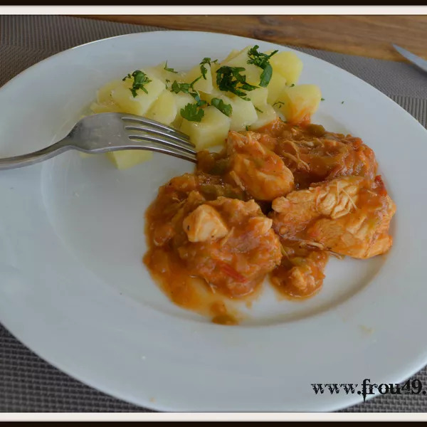 Poulet basquaise 