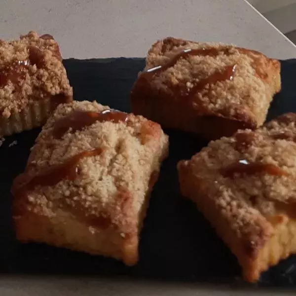 Crumbcake amandes pommes poires