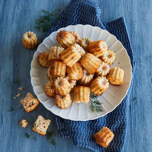 Mini-cannelés au saumon