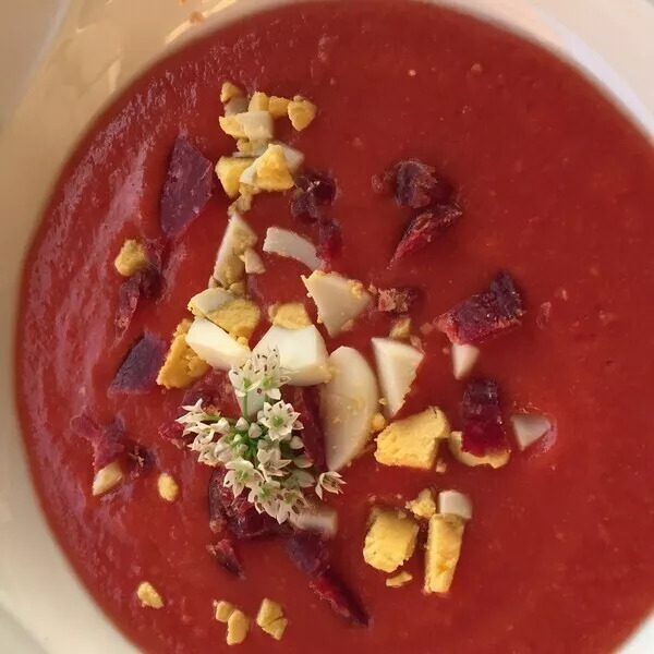 SALMOJERO à ma façon  (Soupe froide de tomate)