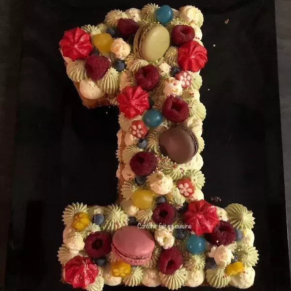 Number Cake Chiffre 1