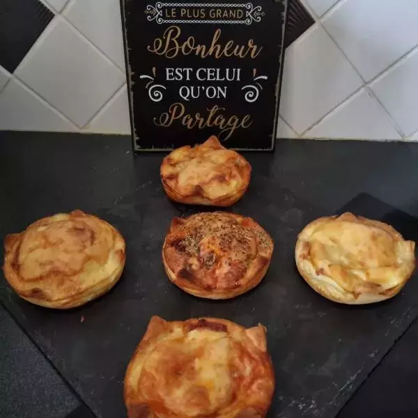 Quiches sur fond de pain de mie 