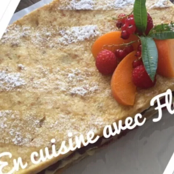 Pain perdu aux fruits façon mille feuilles