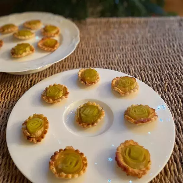 Mini  fleurs au poireau