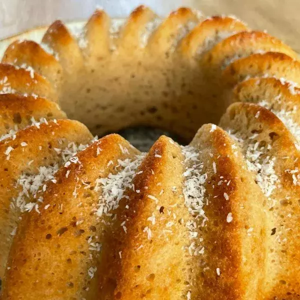 Gateau nuage au citron et coco rapée