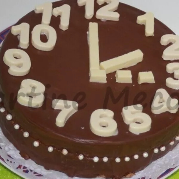 Gâteau horloge