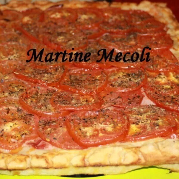 Pizza épaisse au jambon et tomates sans cook'in