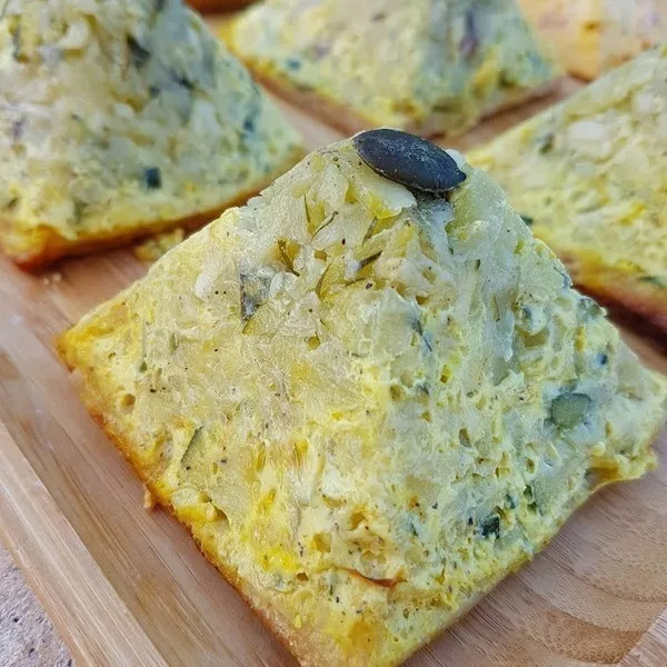 Tatin courgettes-chèvre aux amandes de Nathencuisine